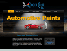 Tablet Screenshot of coopercolor.com